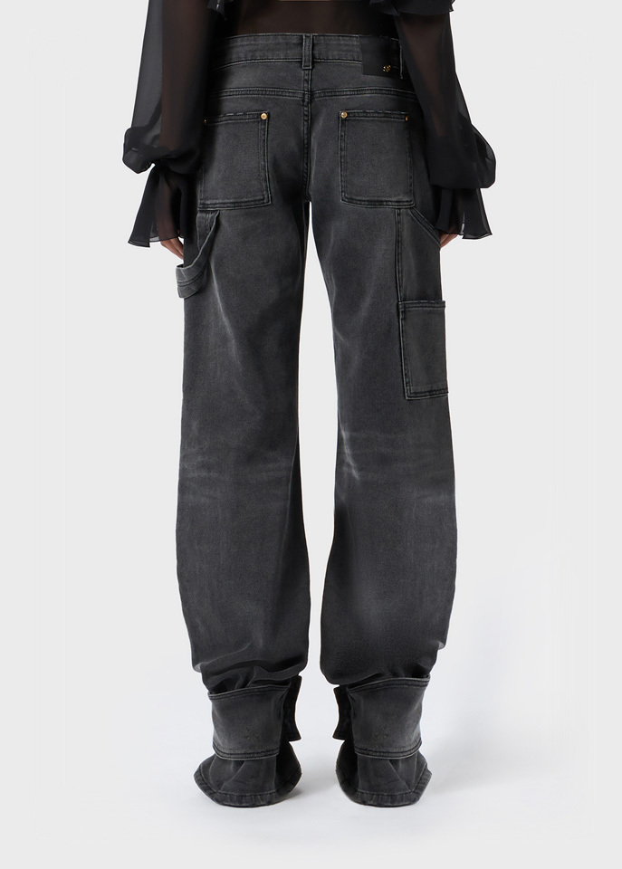 Blumarine Belt-loop Jeans In Black