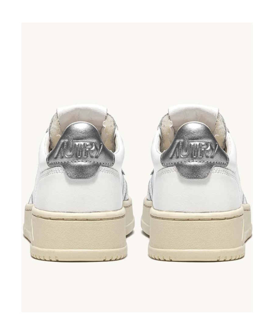Autry Classic Low-top Sneakers With Logo Patches In White