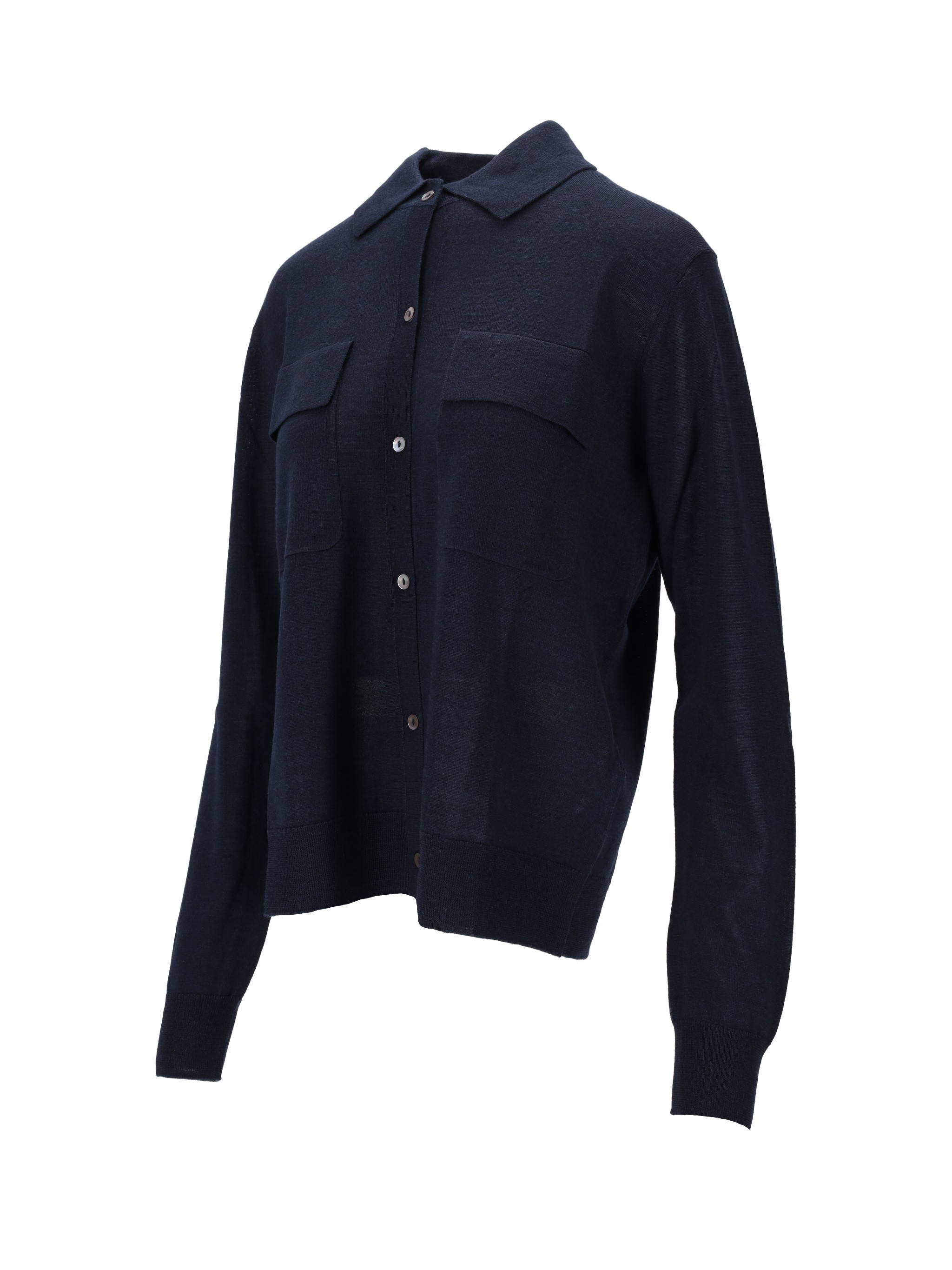 P.a.r.o.s.h Pocket Button Cardigan In Blue