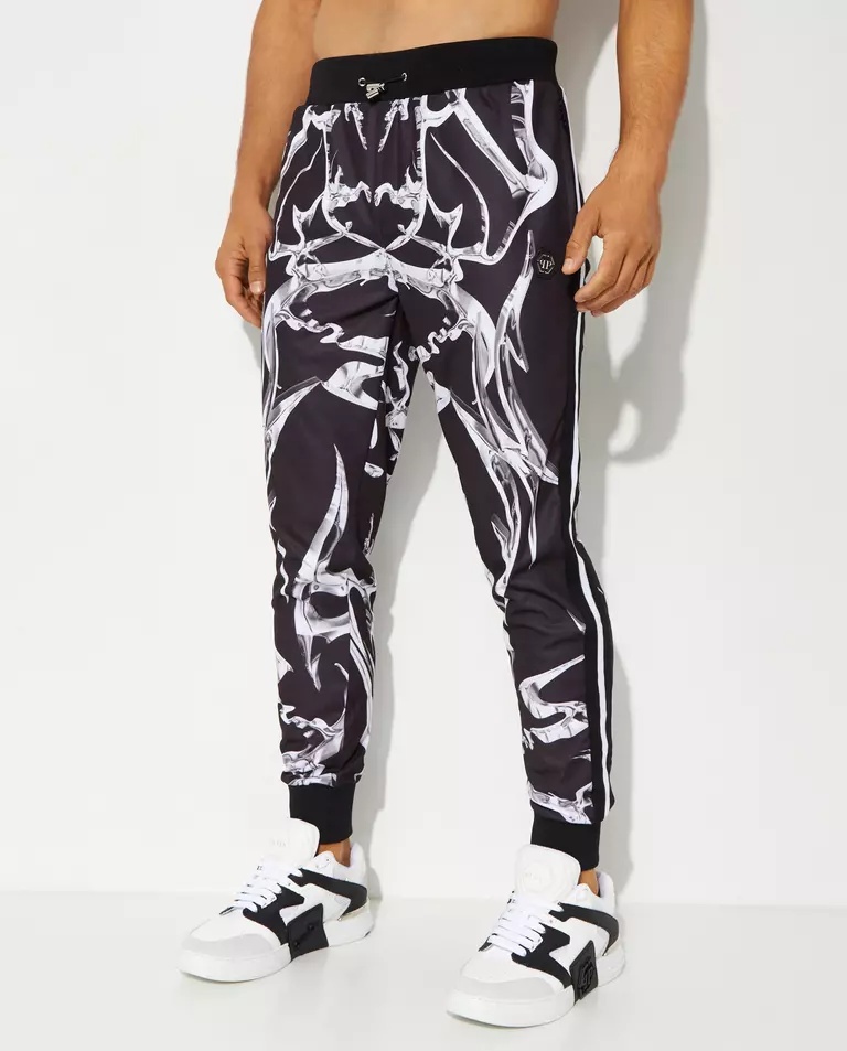 Philipp Plein Elastic Waist Sweatpants In Black