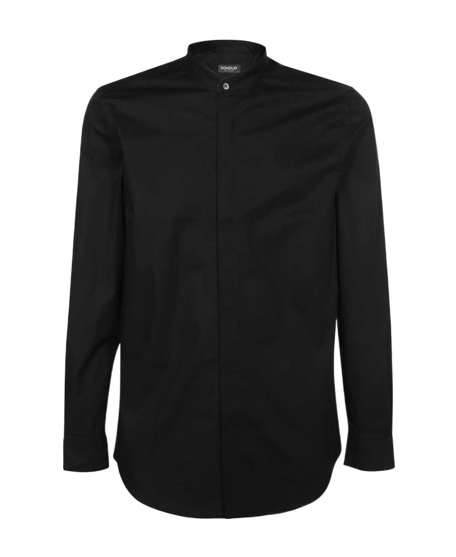 Dondup Long-sleeved Shirt In Black