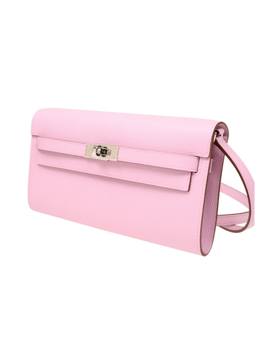 Pre-owned Hermes Kelly To Go Series Shoulder Bags In Pink