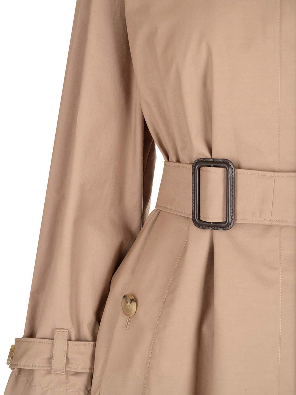Max Mara Waist Windbreaker In Brown