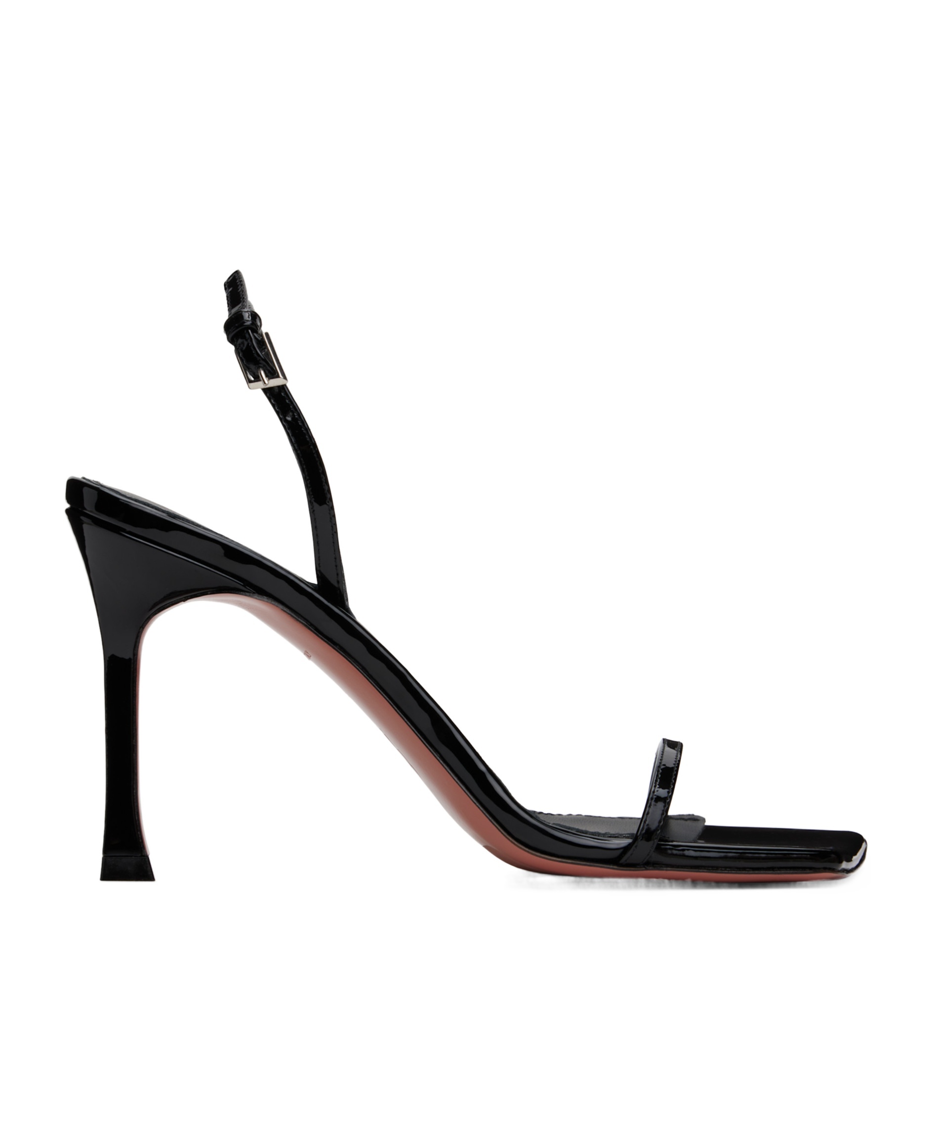 Amina Muaddi Black Maya Slingback Heeled Sandals In Black