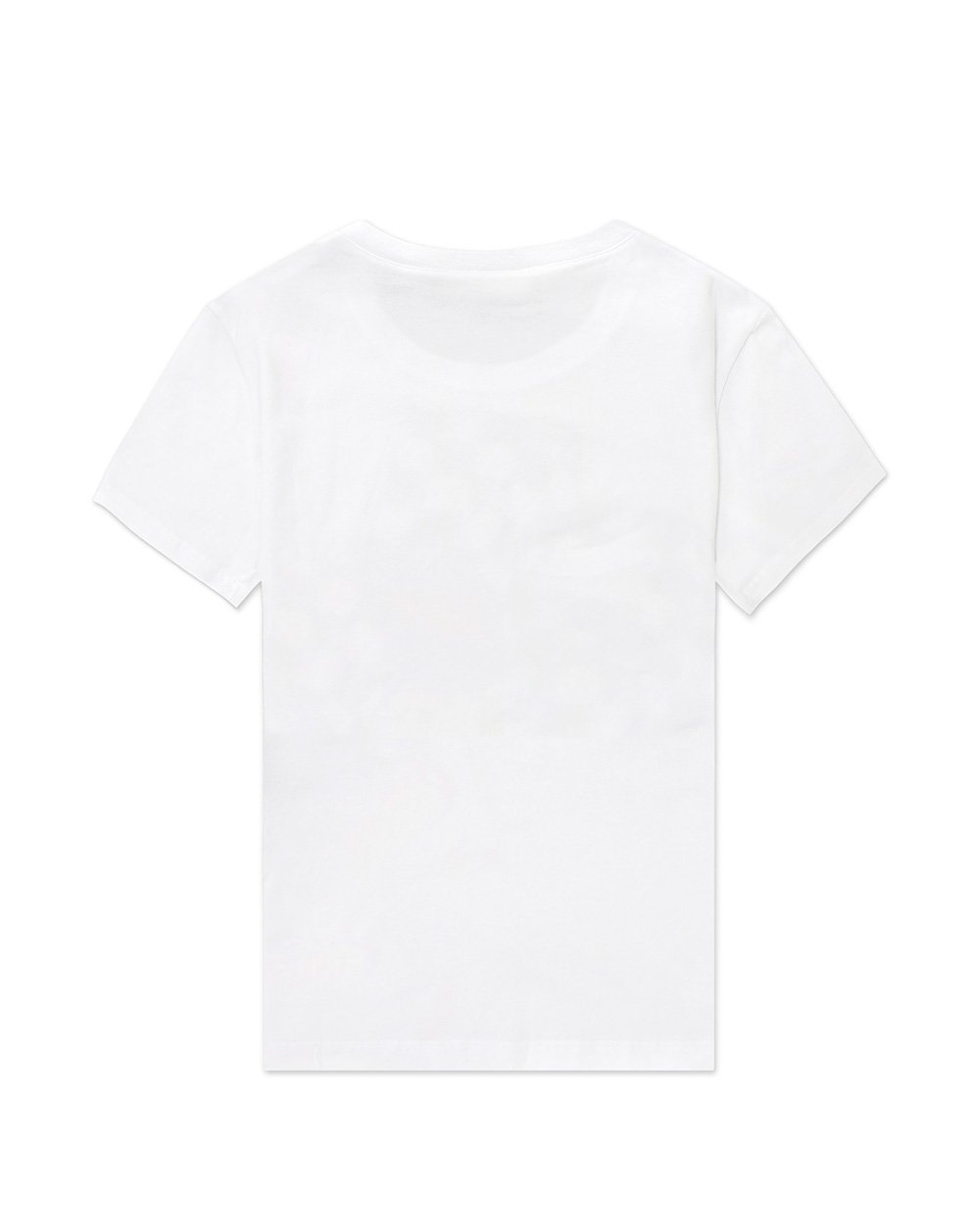 Moschino Round-necked Logo T-shirt In White