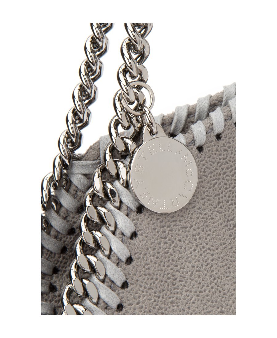 Stella Mccartney Tiny Falabella Tote Bag In Gray