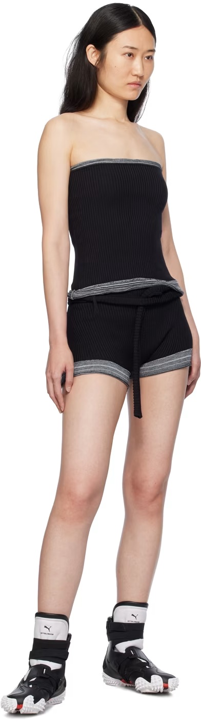 Shop Ottolinger Wipe The Chest Vest In Black