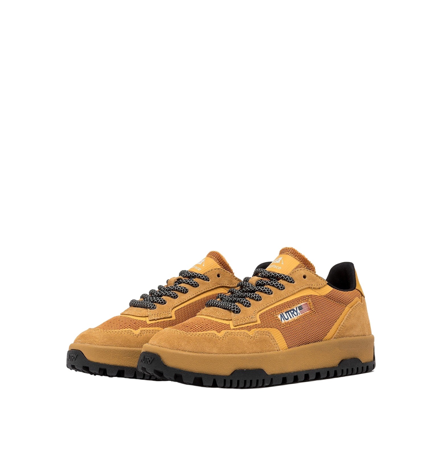 Autry Wildpace Nubuck And Rubber-trimmed Suede And Mesh Sneakers In Brown