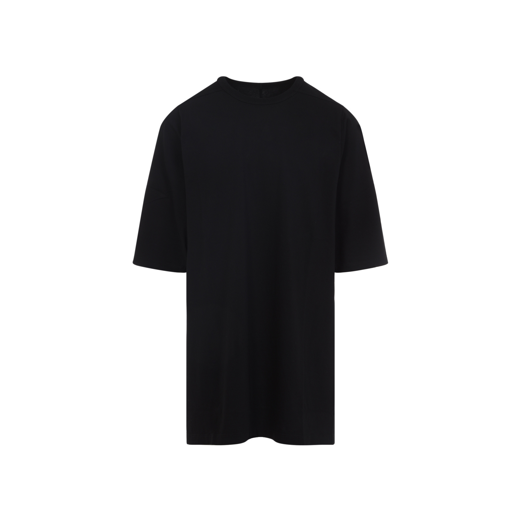 Rick Owens Relaxed Fit Oversized T-shirt With Classic Crew Neckline In Black