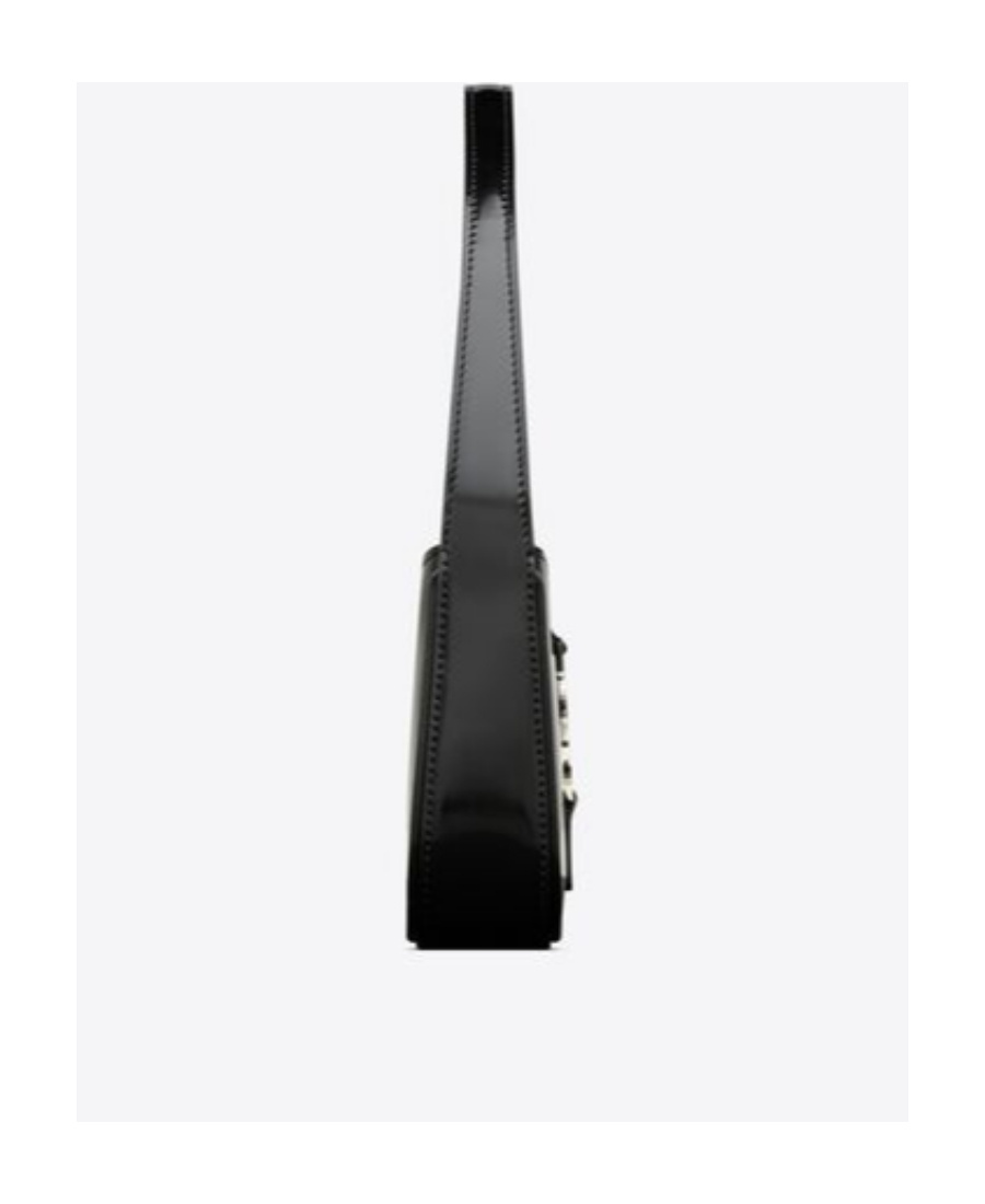 Saint Laurent Le 5 À 7 Mini In Shiny Leather In Black