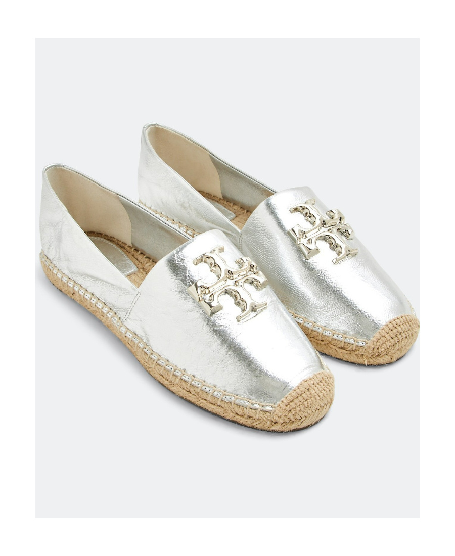 Tory Burch Metallic-effect Espadrilles In White