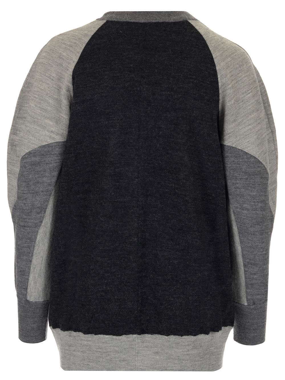 Stella Mccartney Oversized Colour-block Jumper In Black
