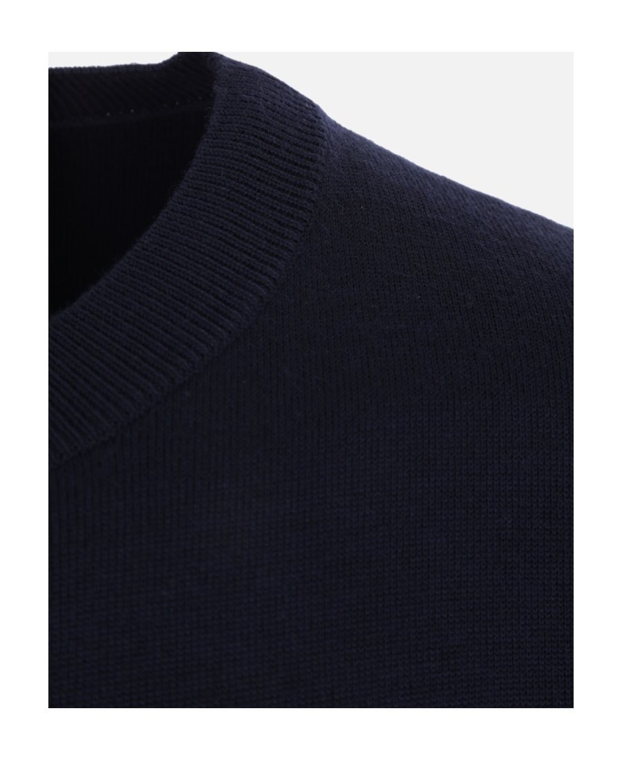 Loewe Anagram-embossed Wool Jumper In Blue