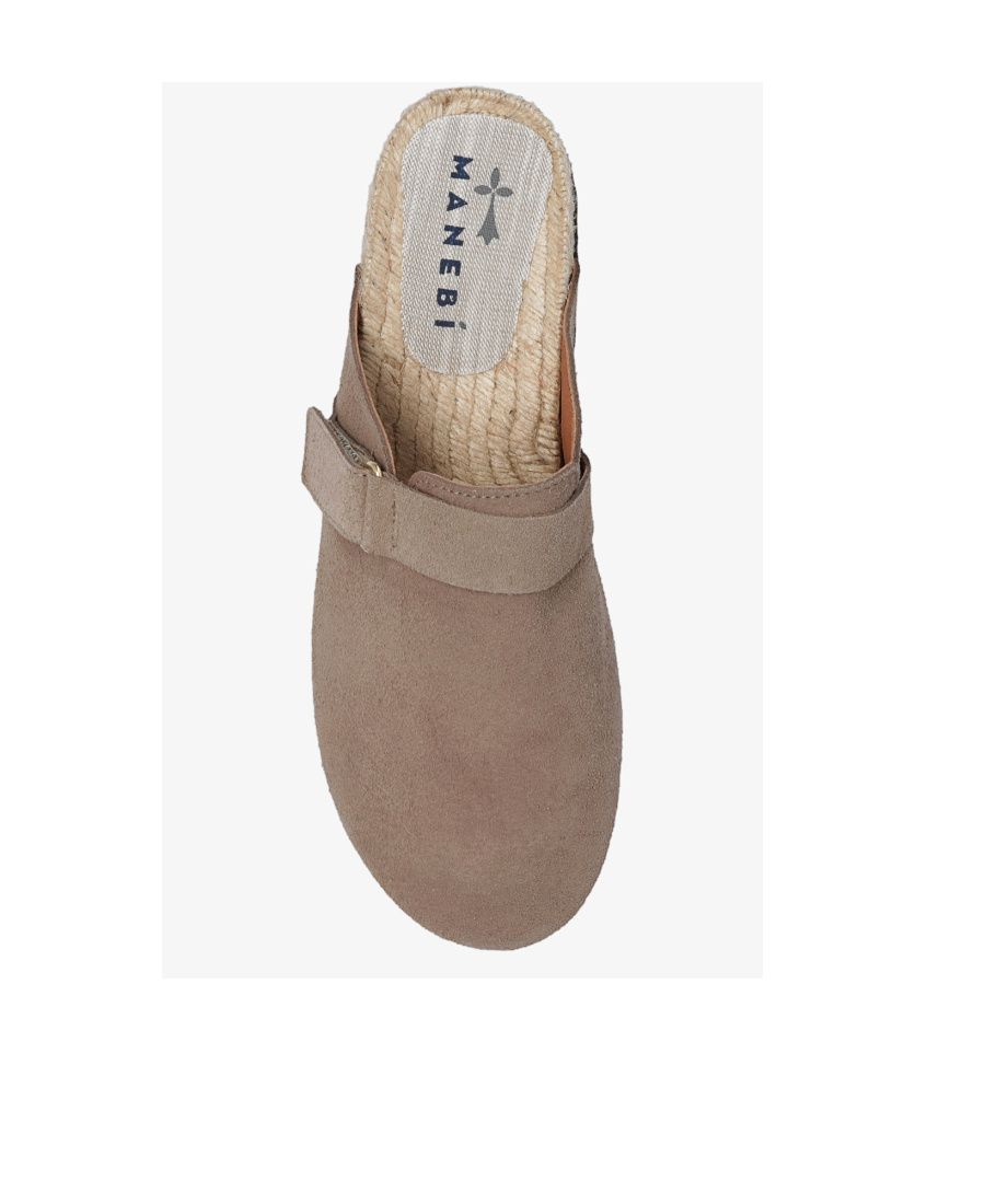 Manebi Suede Round-toe Mules In Brown