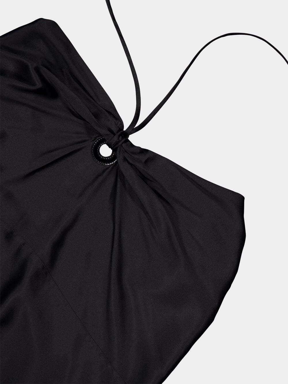 Ferragamo Asymmetrical Dress In Black