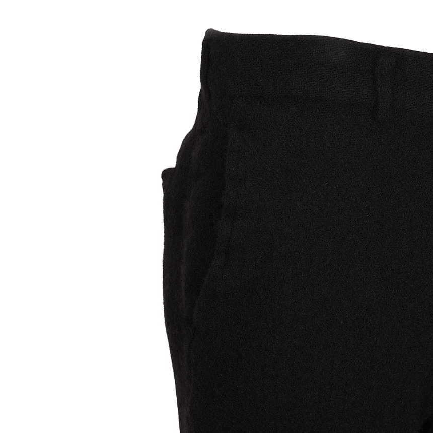 Comme Des Garçons Belt Loops Slacks In Black