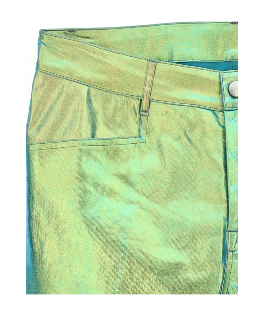 Rick Owens Metallic-effect Trousers In Green