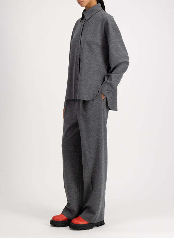 Harris Wharf London Wool Sweater In Gray