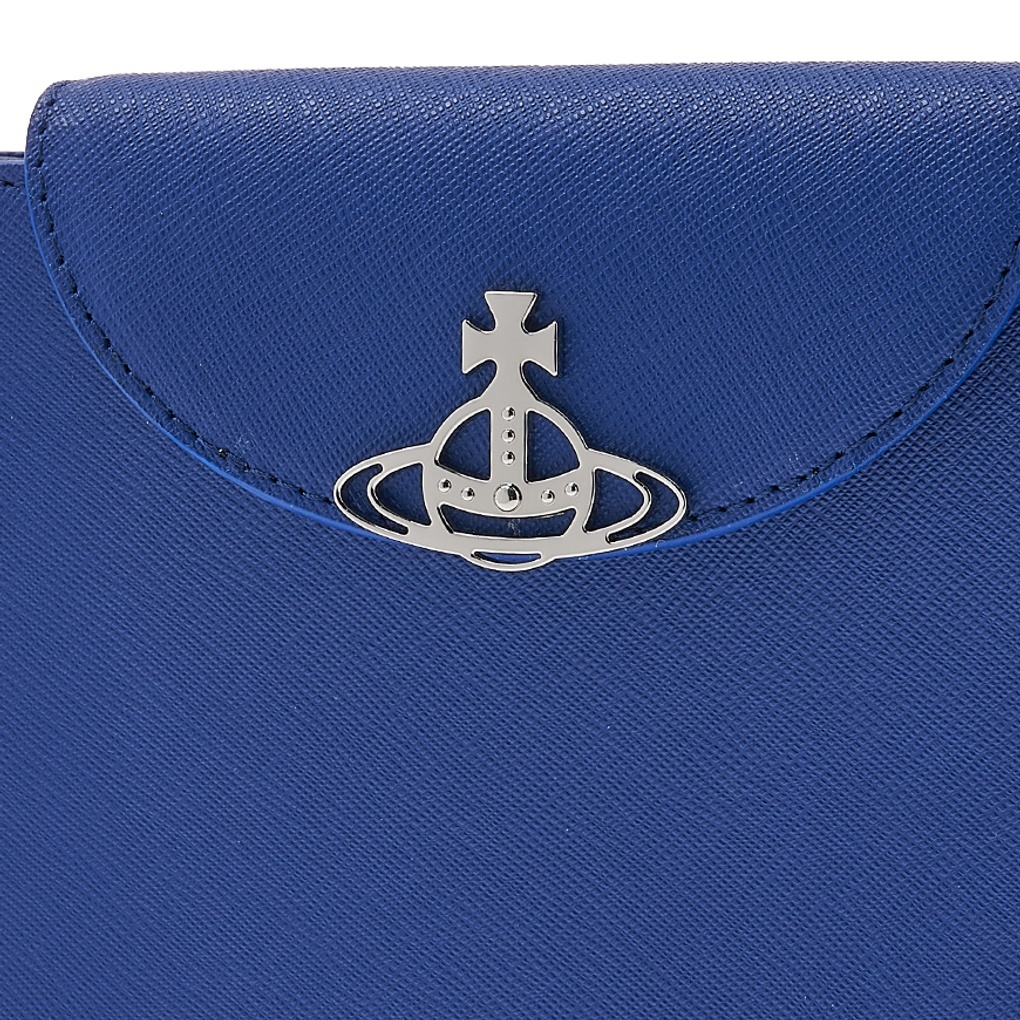 Shop Vivienne Westwood Flip Shoulder Bag In Blue