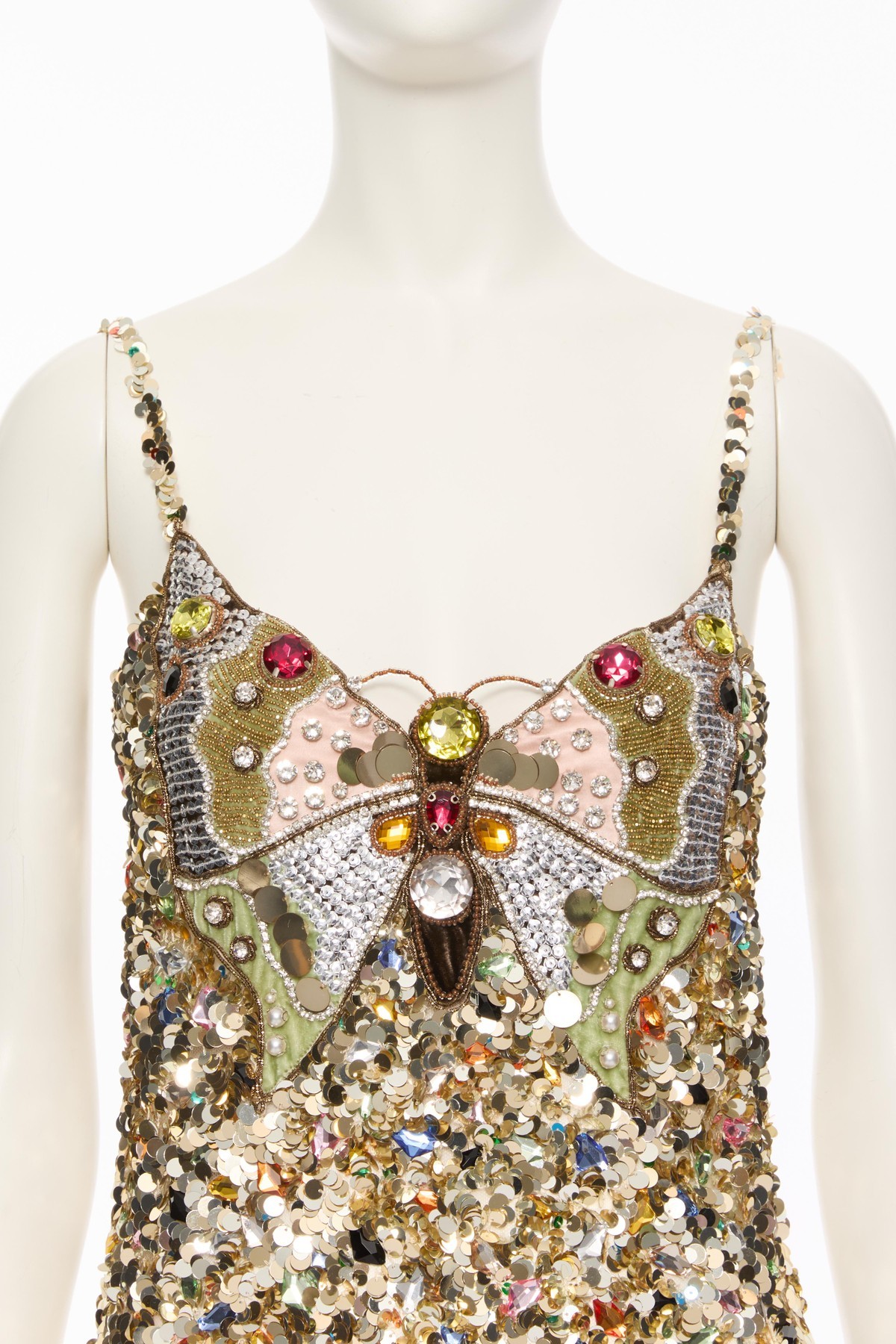 Valentino Embroidered Tulle Illusione Midi Dress In Brown