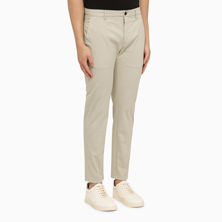 Department Five Regular Stucco-coloured Cotton Trousers In Nude