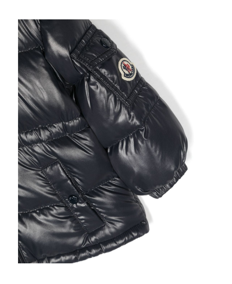 MONCLER MONCLER ENFANT LOGO-PATCH HOODED PADDED JACKET