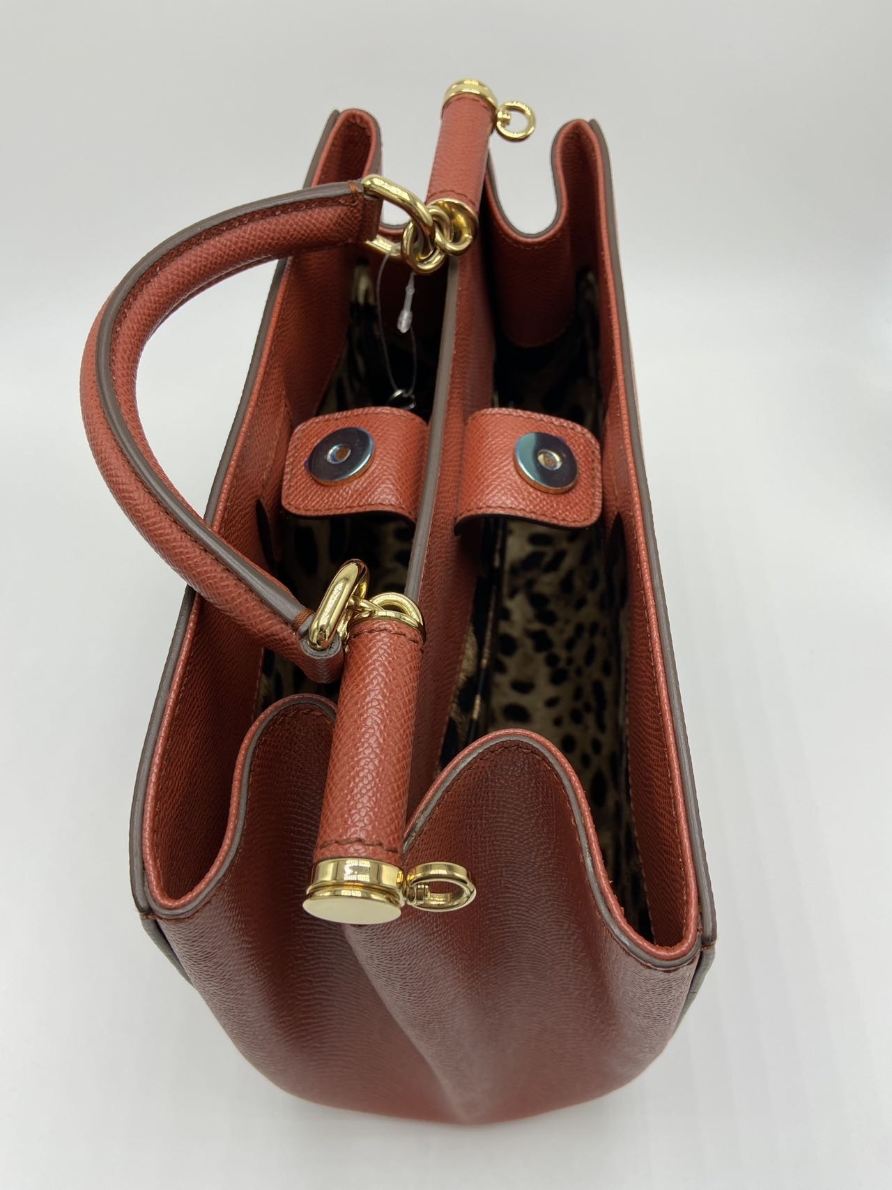 Dolce & Gabbana Single Handle Shoulder Bag In Brown