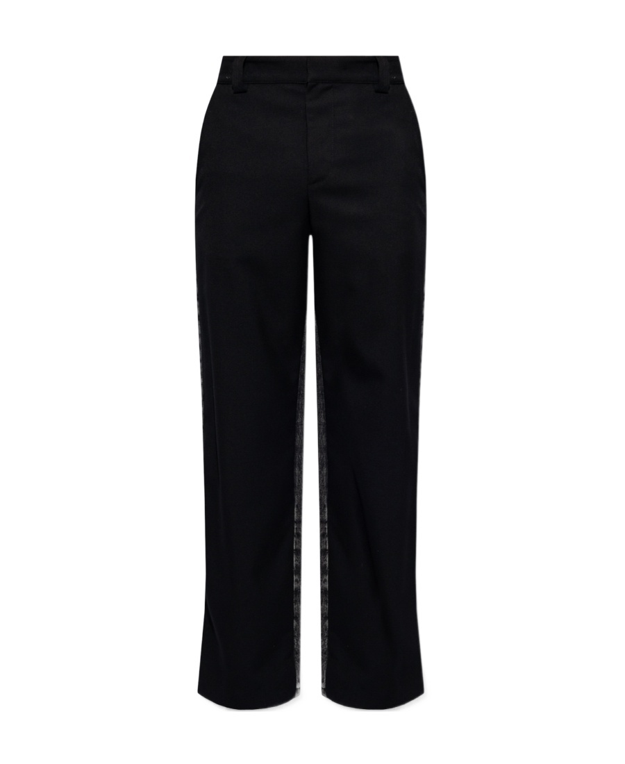 Diesel P-wire Denim Panelled Trousers In Black