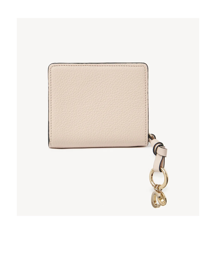 Chloé Alphabet Compact Wallet In Nude