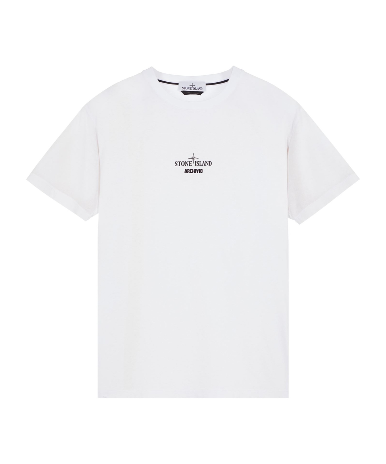 Stone Island Logo-print Organic Cotton-jersey T-shirt In White
