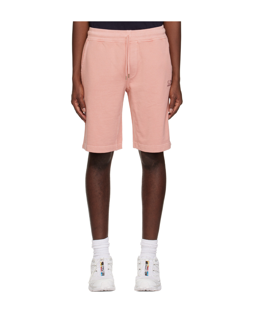 C.p. Company Pink Resist-dyed Shorts In Pink
