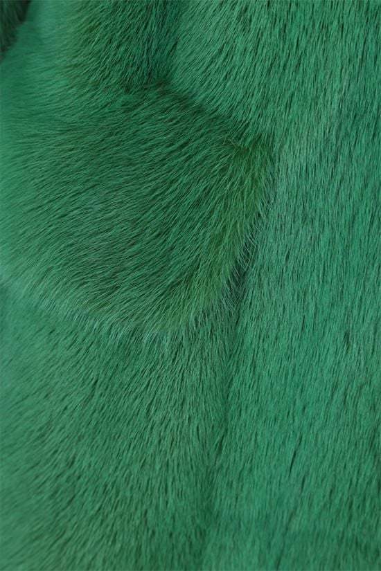 Prada Long-sleeved Fur In Green
