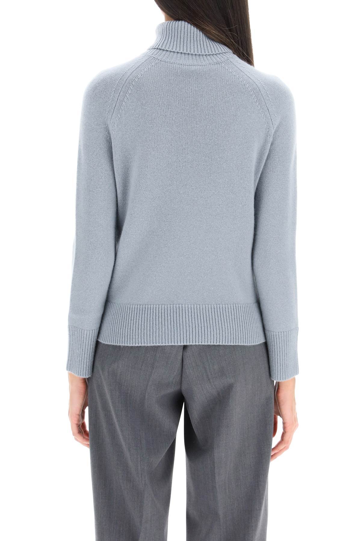 Max Mara Nadar' Long-sleeved Knitted Sweater In Gray