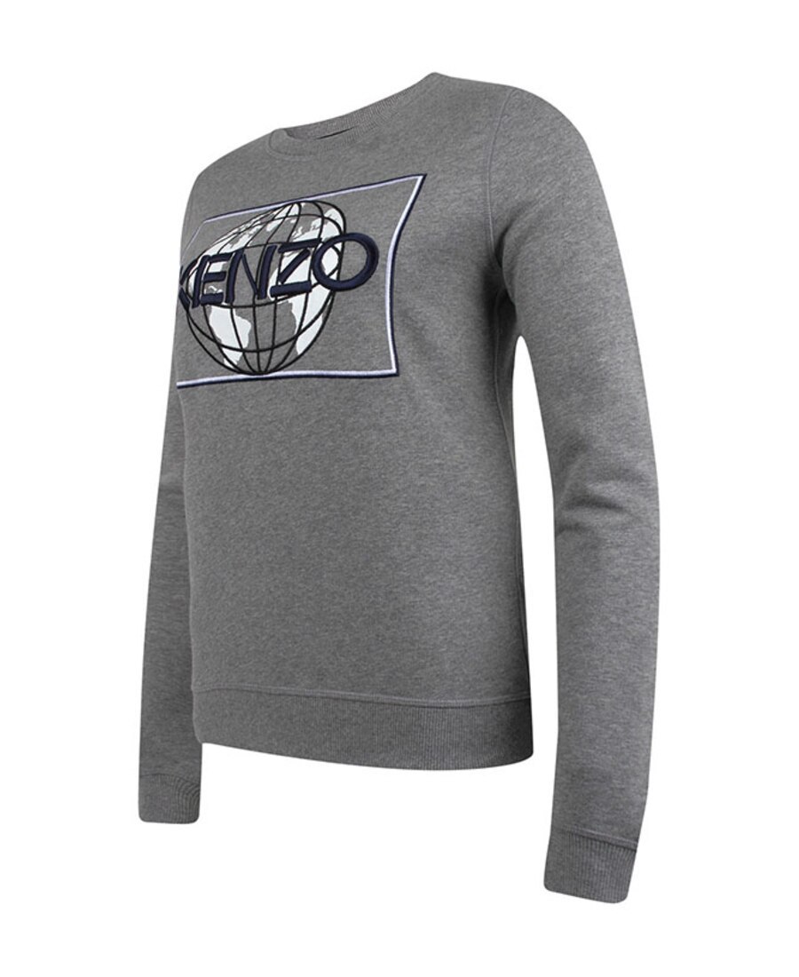 Kenzo Printed Pattern Sweater In Gray