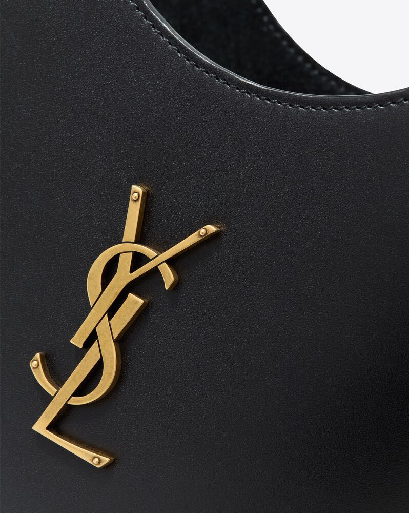 Saint Laurent Mini Tote In Smooth Leather In Black