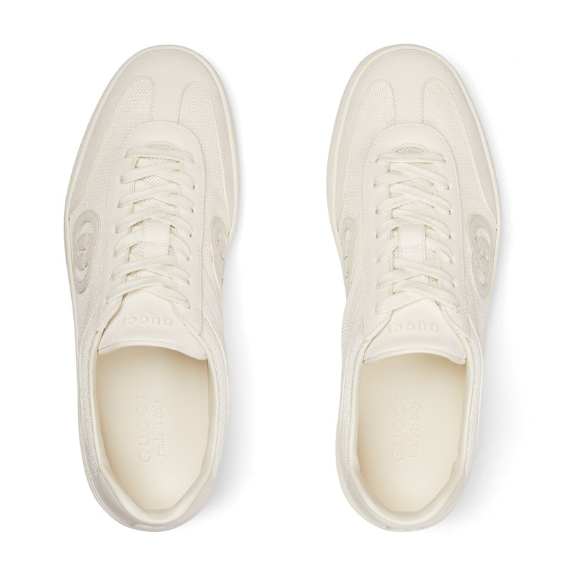 Gucci Interlocking G Sneakers In White