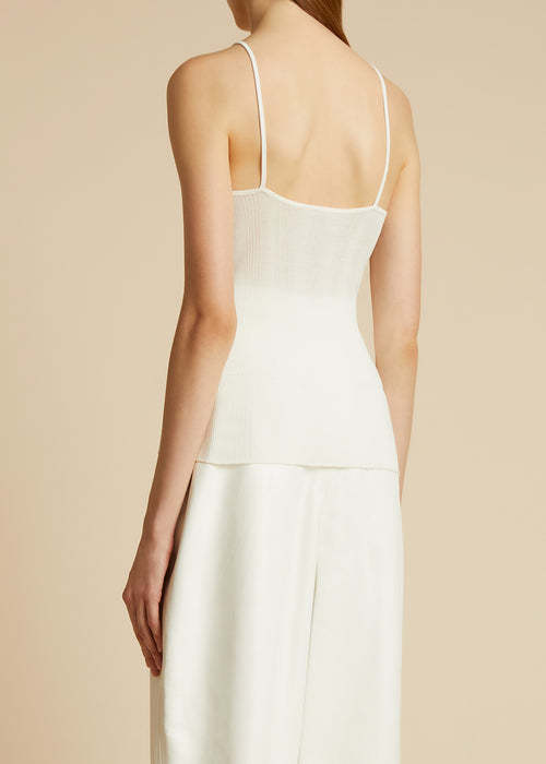 Khaite Moncler Serittes Hooded Short Down Jacket In White