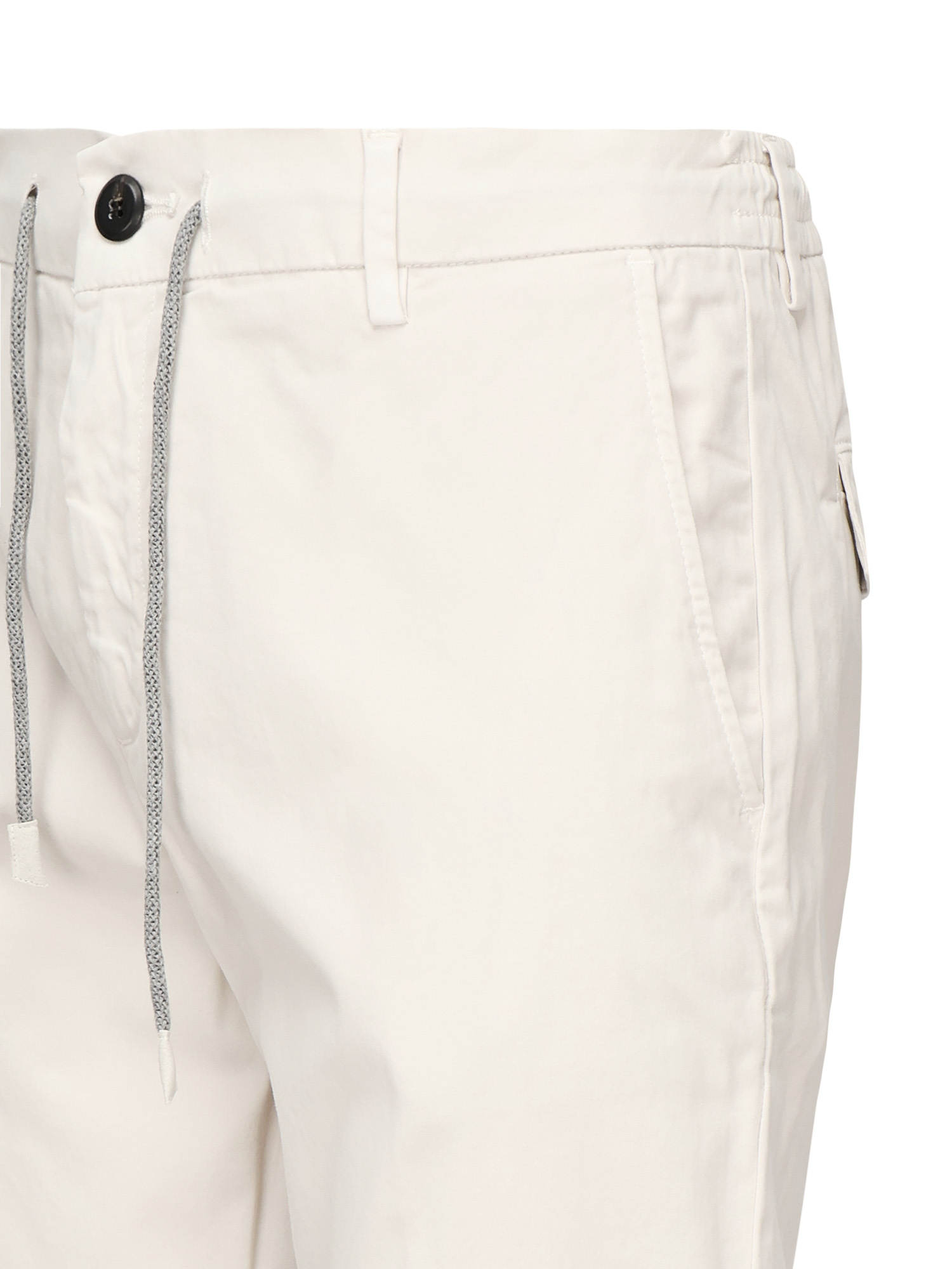 Eleventy Drawstring Trousers In White