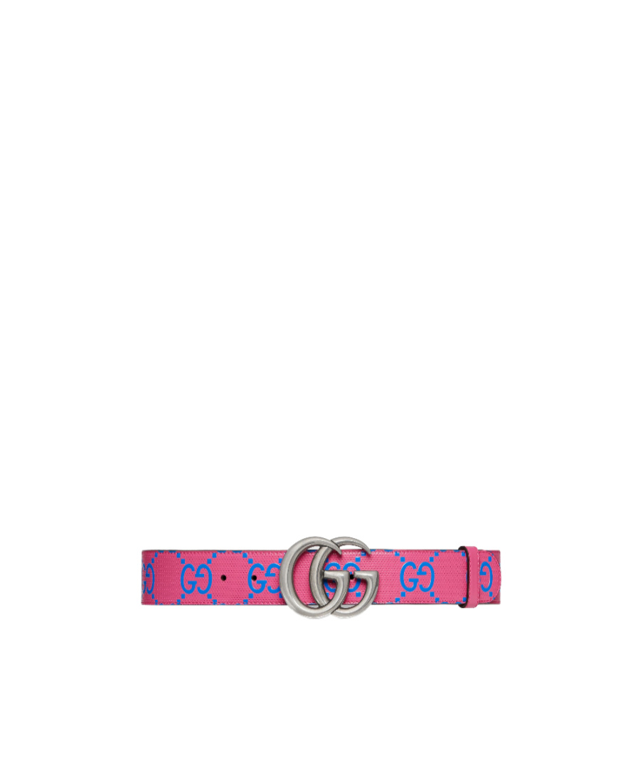 Gucci Gg Marmont Wide Belt In Pink