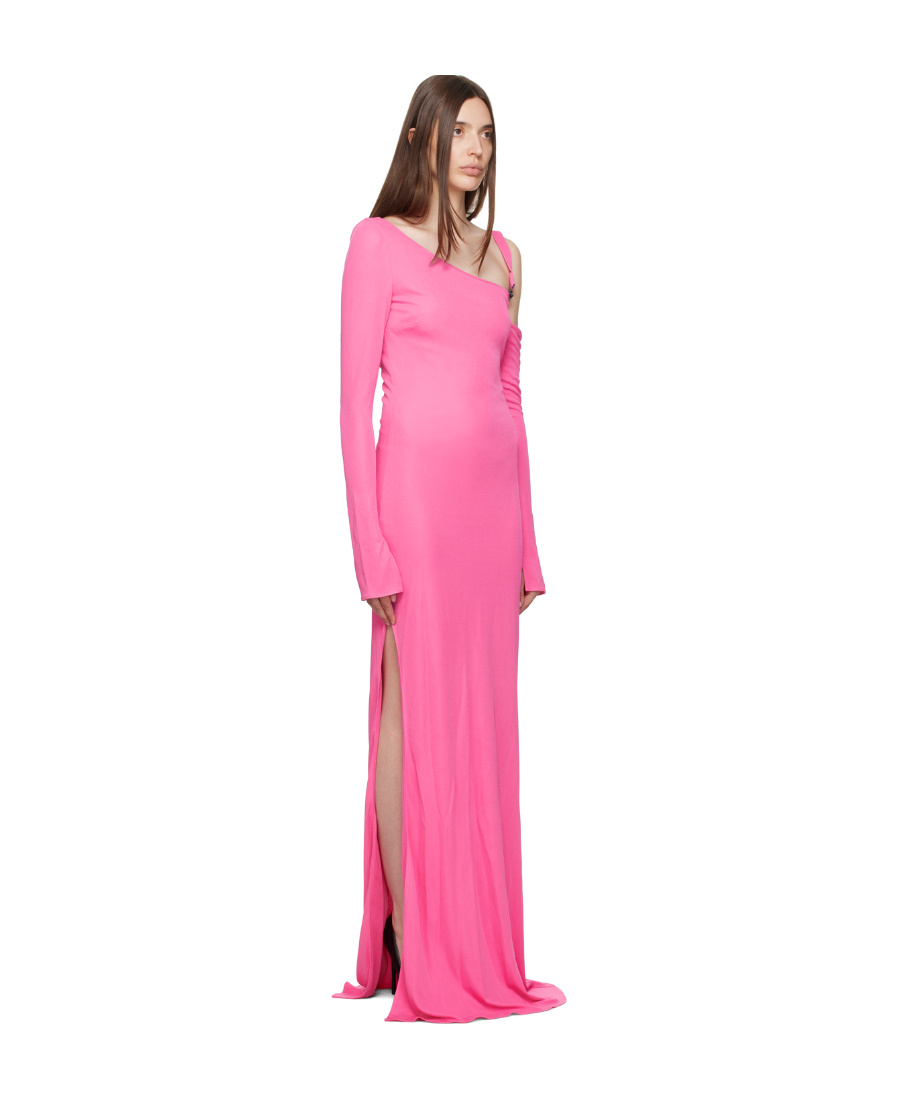 Tom Ford Pink Asymmetric Maxi Dress In Pink