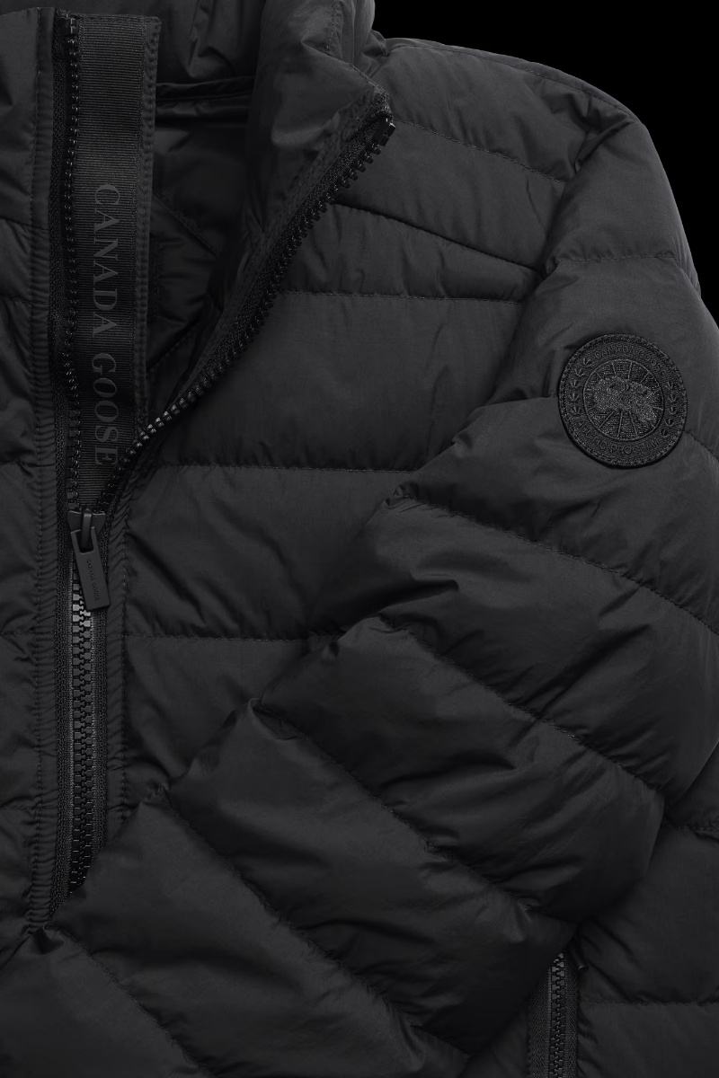 Canada Goose Crofton Quilted Zip-front Jacket In Black