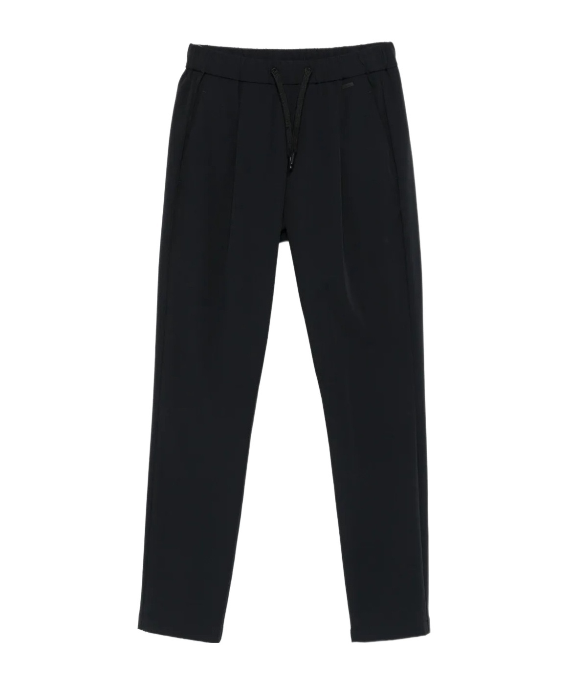 Herno Pleated Drawstring Trousers In Black