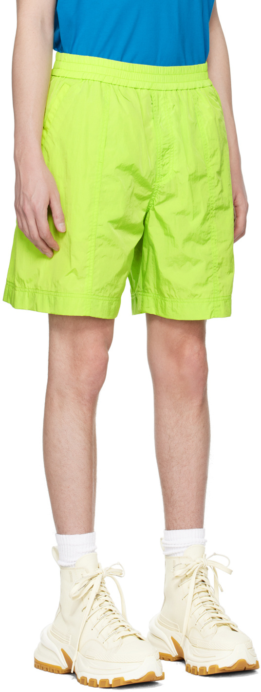 Wooyoungmi Elastic And Loose-fitting Shorts In Green