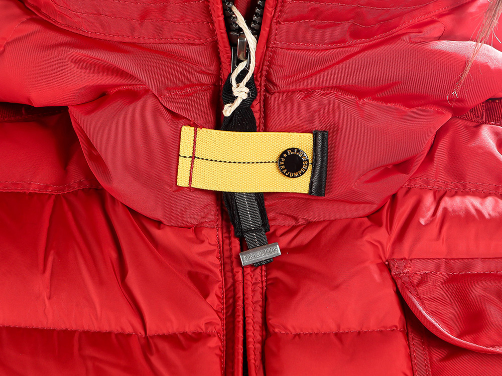 Shop Parajumpers Long-sleeved Hooded Down Jacket