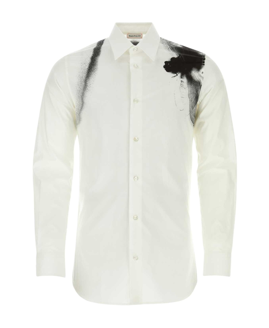 Alexander Mcqueen Cut-out Harness Long-sleeved Shirt In White