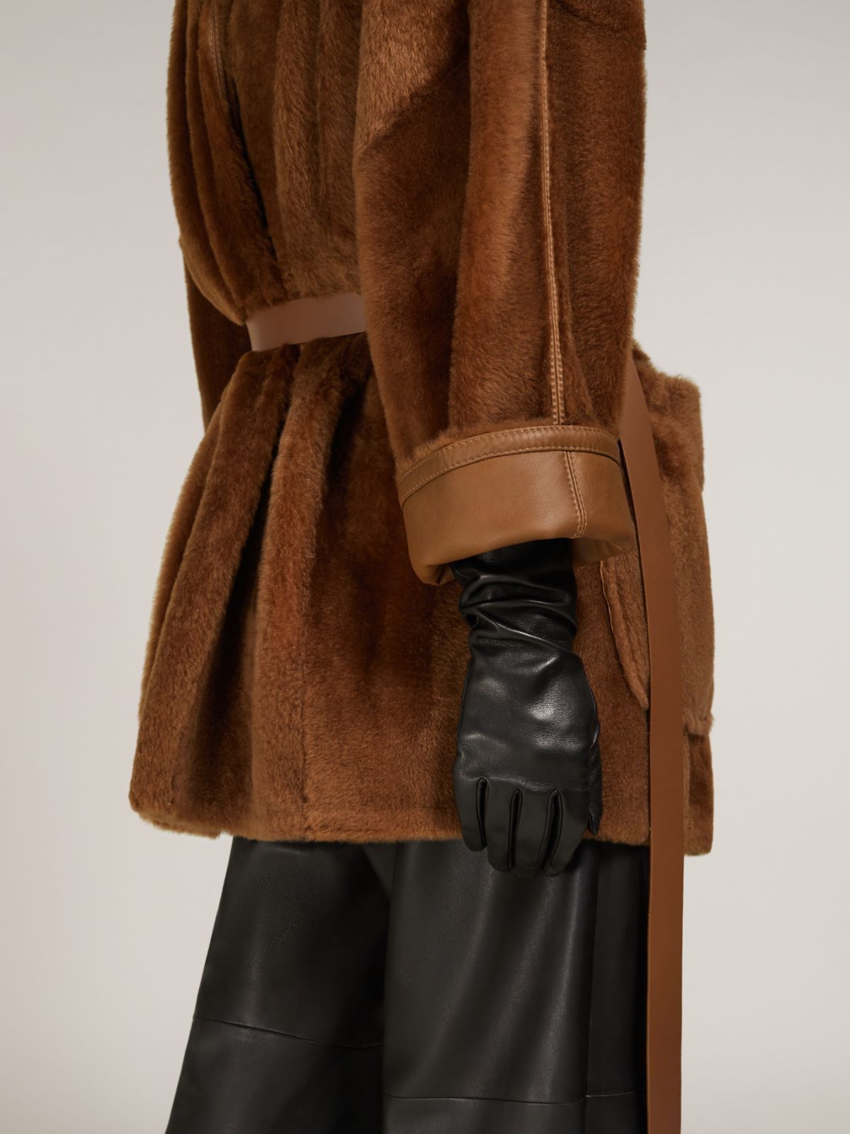 Max Mara Double-sided Lacon Wool Cardigan Coat In Brown
