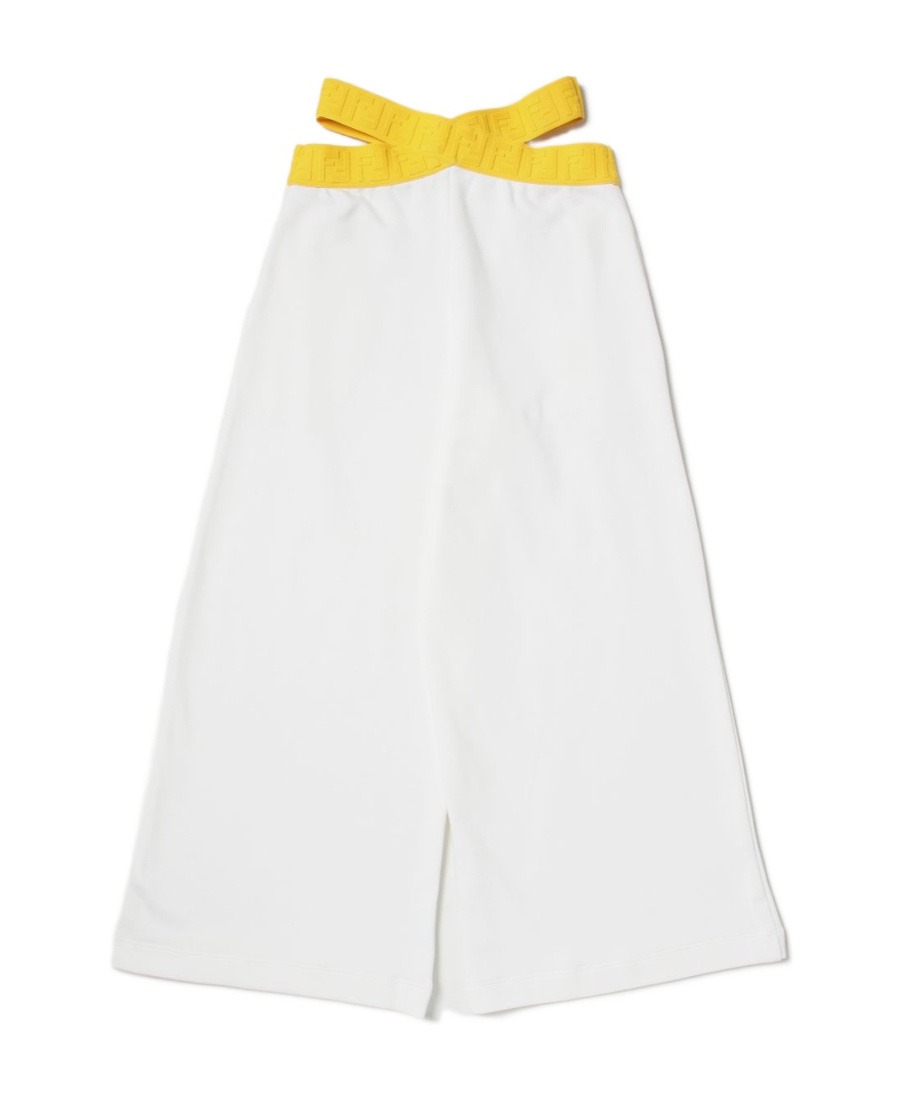 FENDI FENDI KIDS WIDE LEG TERRY PANTS
