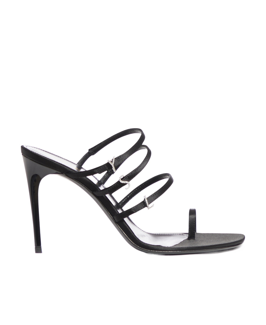 SAINT LAURENT JERRY 95MM SATIN MULES