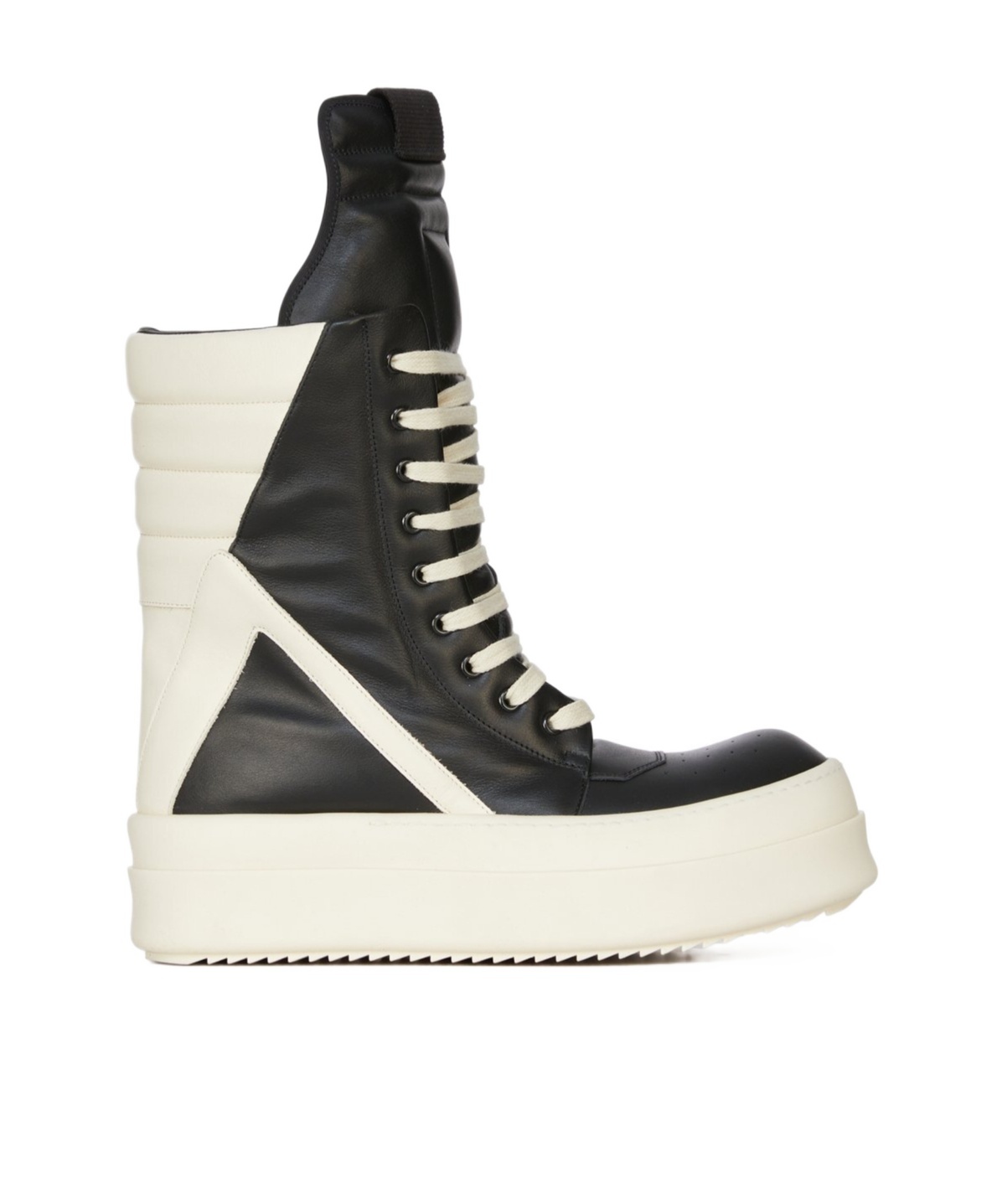 Rick Owens Mega Geobaskets High-top Sneakers In White