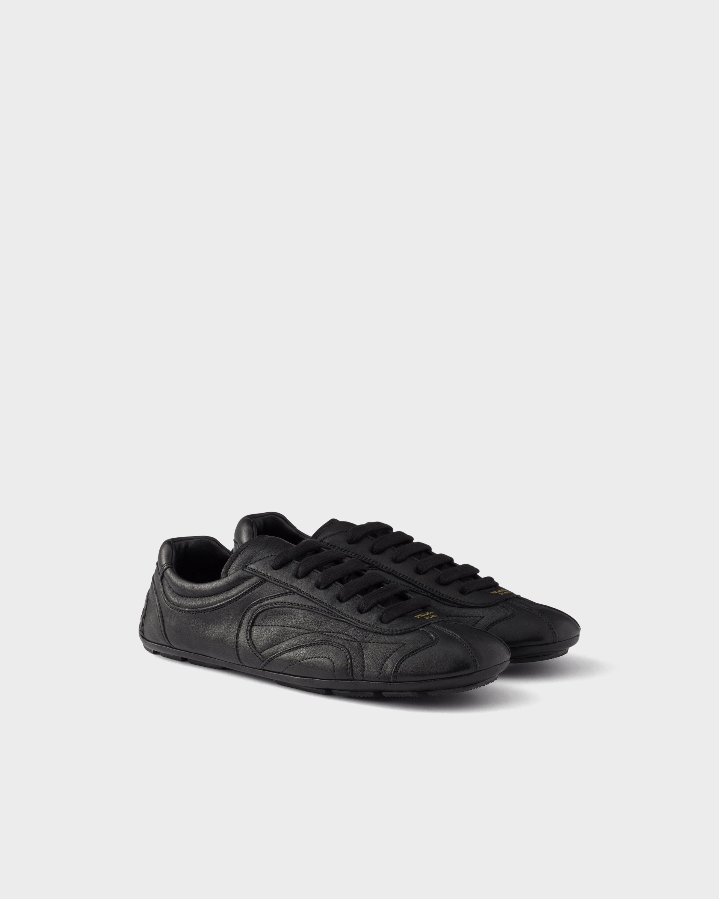 Prada Montecarlo Re-edition 2005 Nappa Leather Sneakers In Black